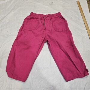 Gloria Vanderbilt Womens Capris Pants Casual  Pocketed Pretty Pink . sz PM